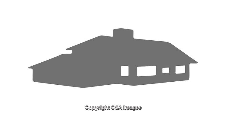 Simple Gray Silhouette of a House Icon Vector Illustration