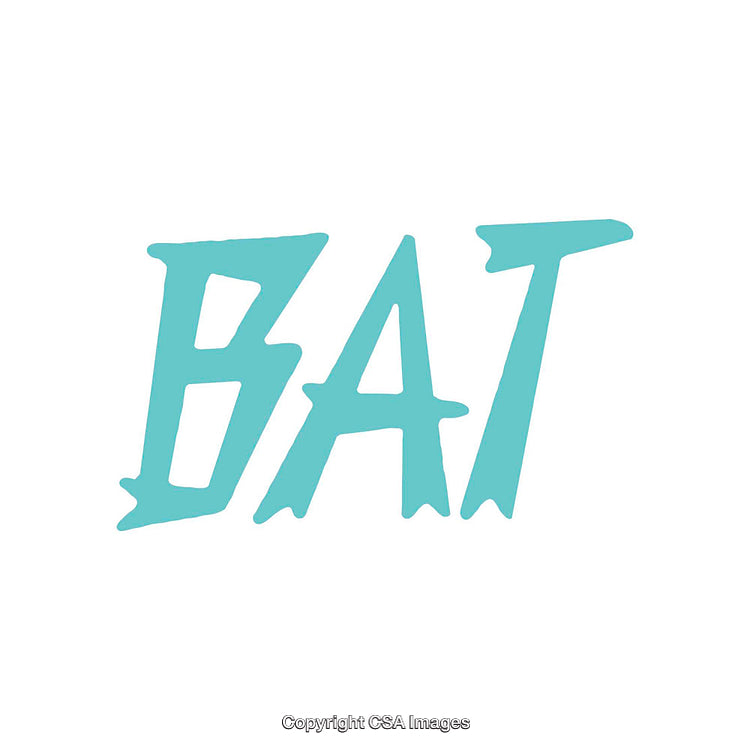 Bold Turquoise Text Artwork on a Clean White Background
