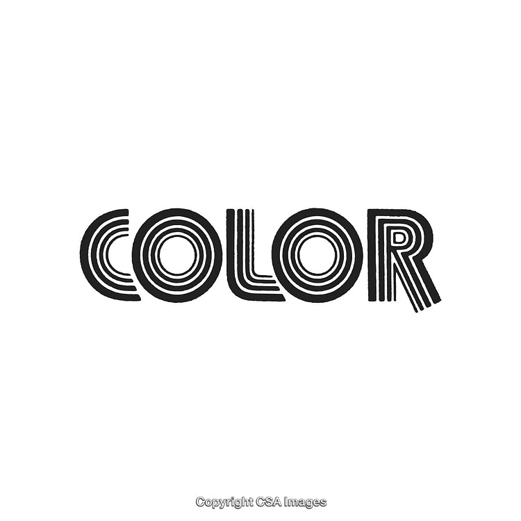Stylized Black and White Typography Design with Bold Lettering