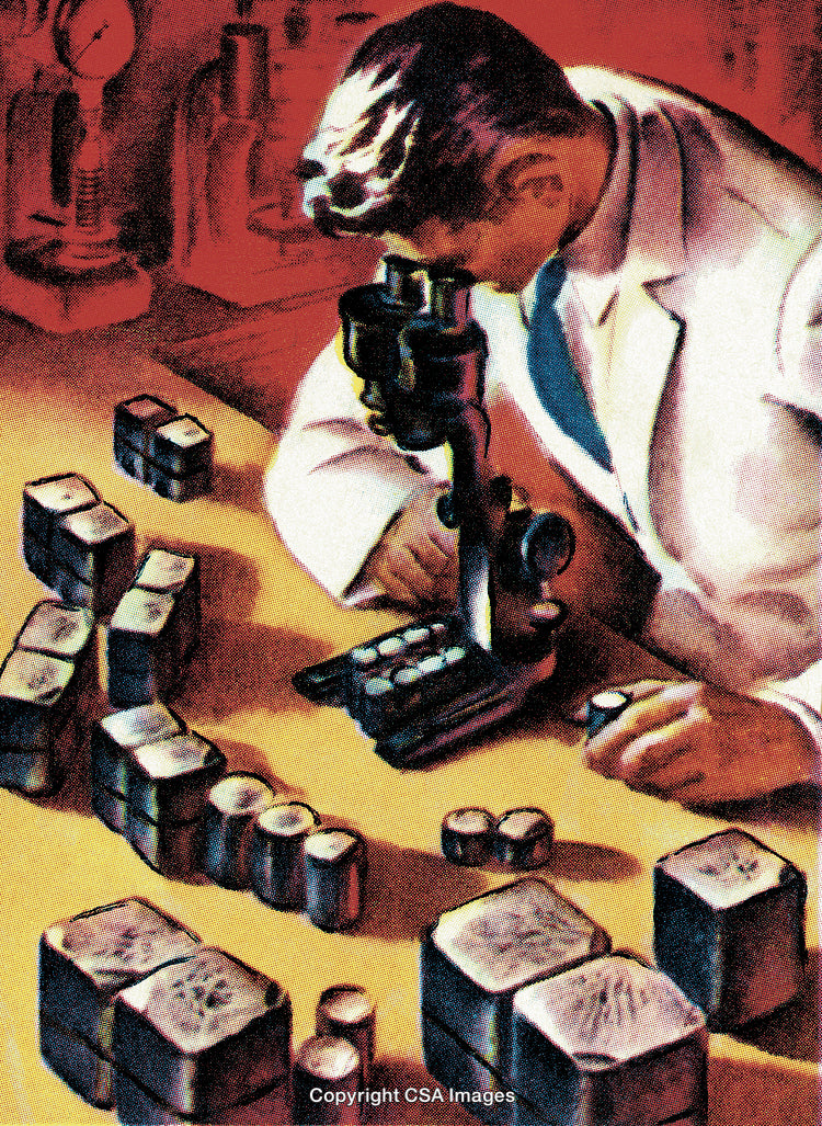Scientist Using Microscope to Study Specimens in a Laboratory Setting