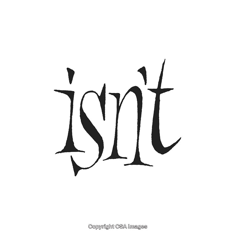 Unique Handwritten Typography Design Featuring a Stylized Word in Monochrome