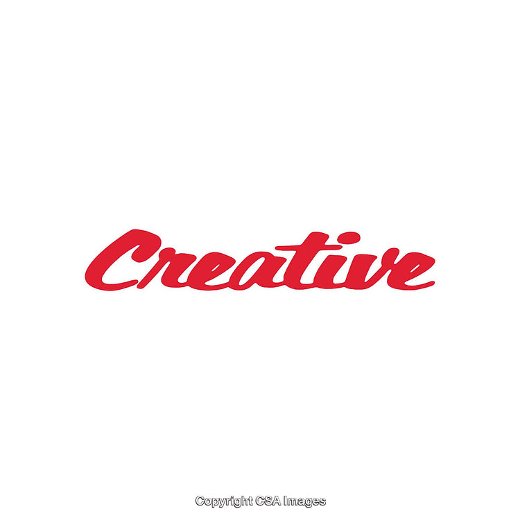 Red Creative Typography Design on a White Background in Minimalist Style