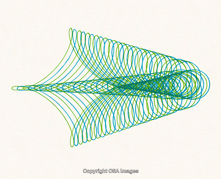 Abstract Colorful Geometric Pattern Created With Dynamic Line Movements