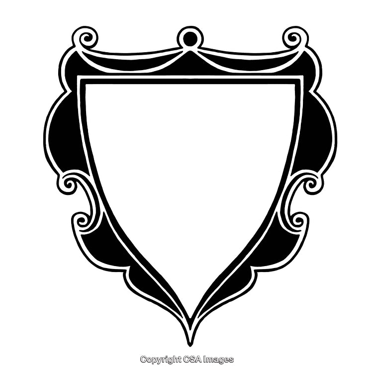Elegantly Designed Black and White Ornamental Border Frame