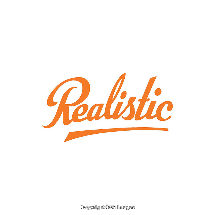 Orange Realistic Text Logo Design on White Background