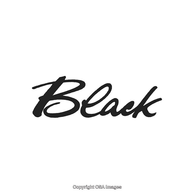 Black Typography Artwork Displaying Bold Cursive Lettering on White Background
