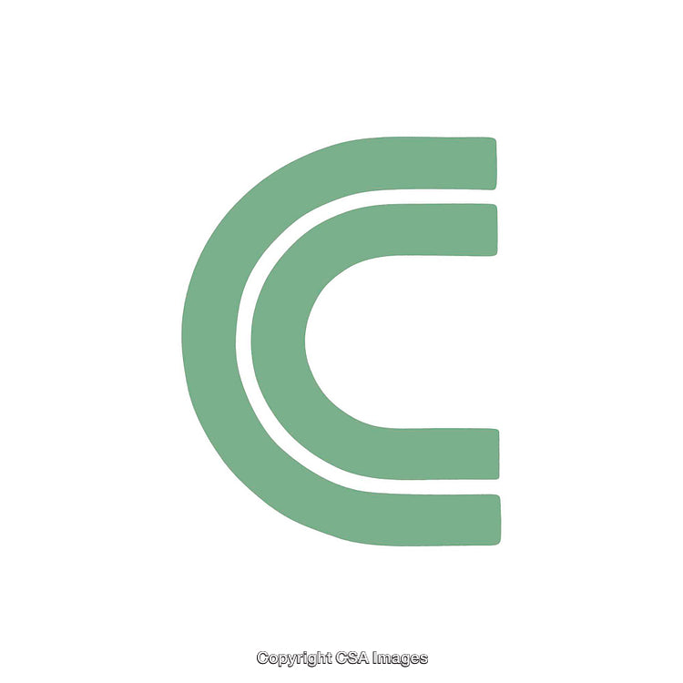 Minimalistic Green Letter C Icon with Modern Design Style