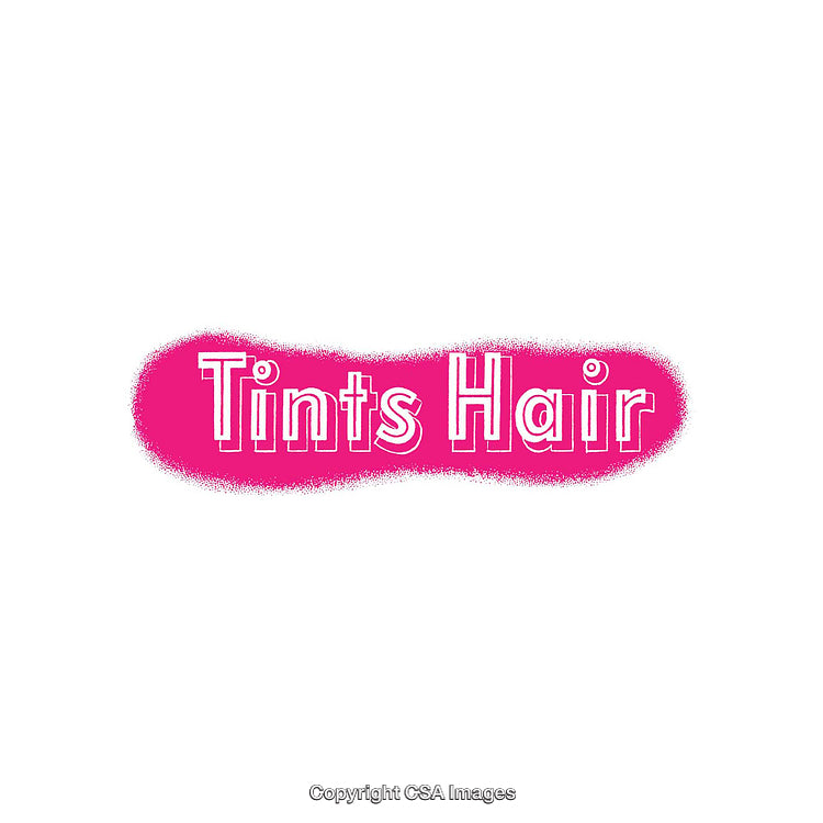 Bright Pink Hair Tints Graphic Illustration with Bold Typography