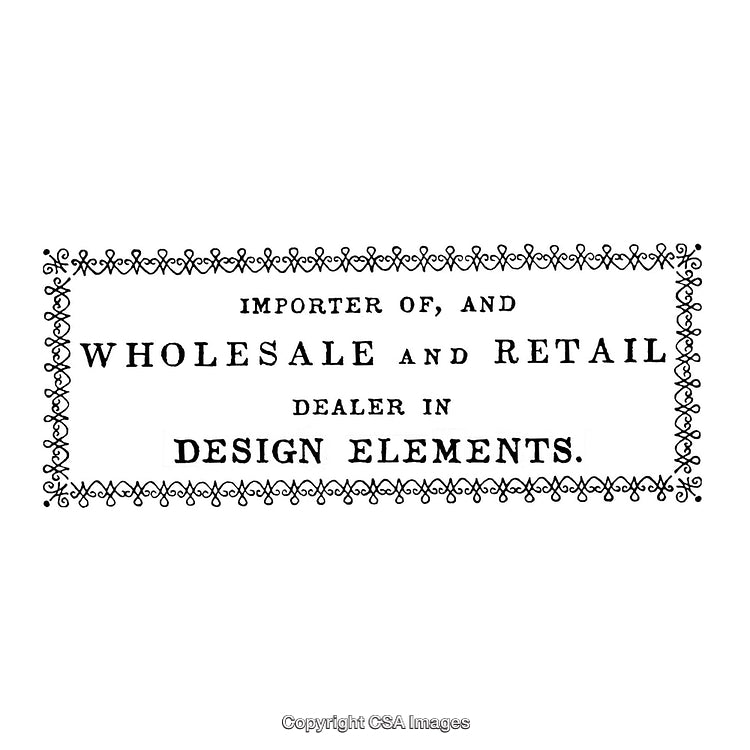 Elegant Black and White Border with Vintage Typography Design