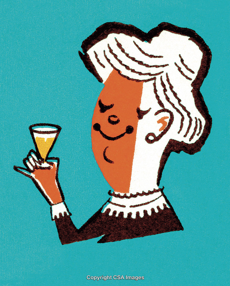 Happy Woman Drinking