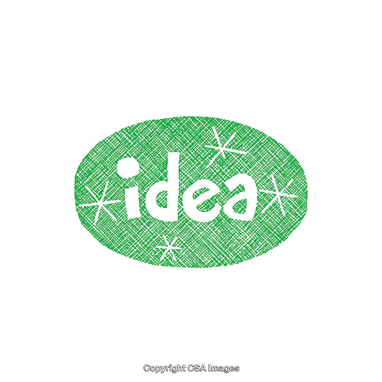 Green Ideas Text in Artistic Typography Design Background