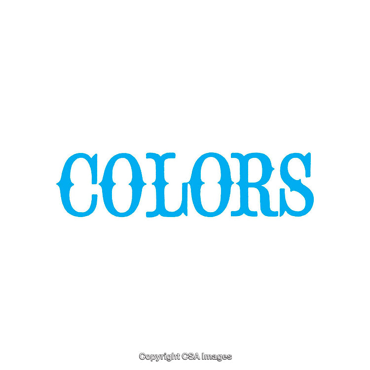 Blue Colored Word Art with Bold and Symmetrical Typography Style