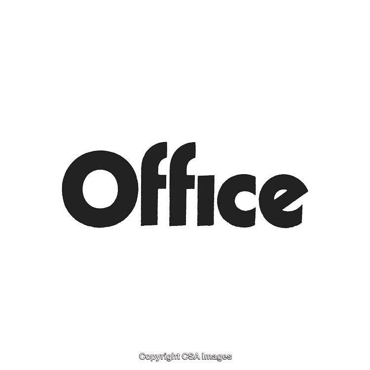 Bold Typography Highlighting a Single Word Displayed on White Background