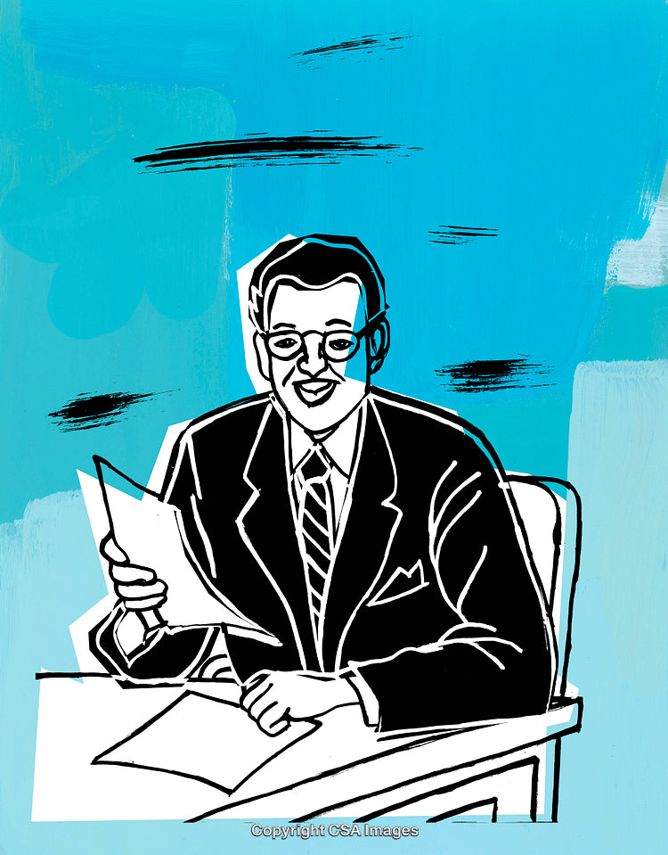 Businessman at Desk