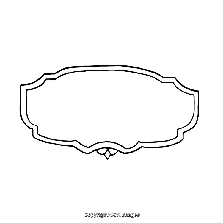 Elegant Black and White Ornamental Border Design for Creative Projects