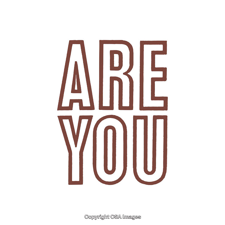 Bold Minimalist Typography Art with Phrase in Solid Brown Letters