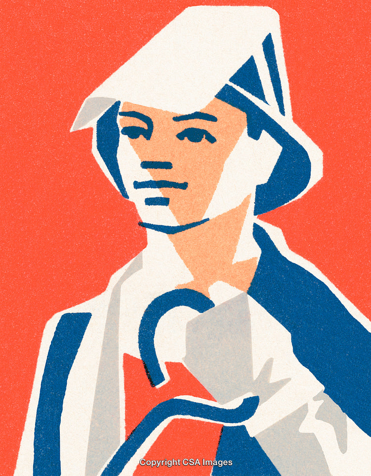 Colorful Vector Illustration of a Person in a Bold Artistic Style