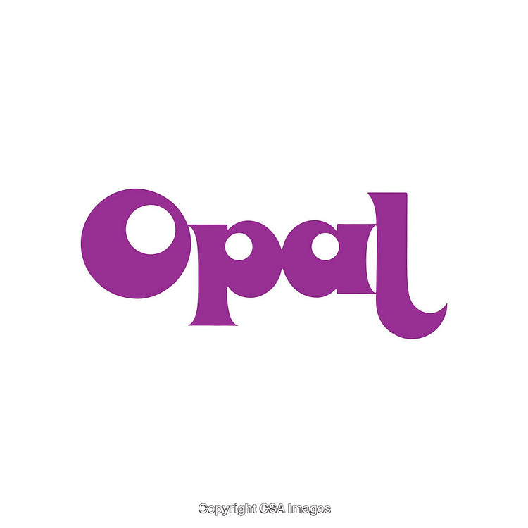 Purple Stylized Opal Wordmark on a Clean White Background
