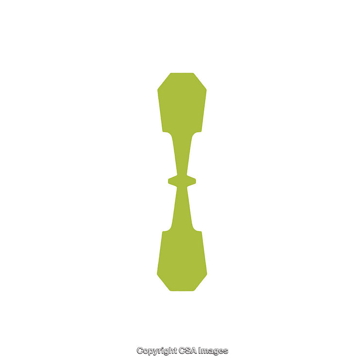 Minimal Design of a Green Letter I on White Background