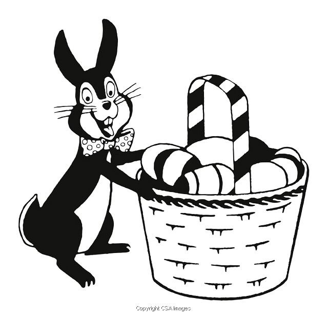 Easter Bunny And Basket 779425A CSA Images