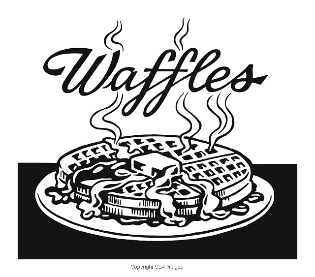 Waffle Illustrations Unique Modern And Vintage Style Stock