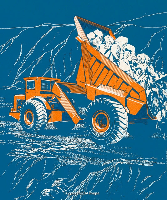 Dump Truck Dumping Rocks Csa Images