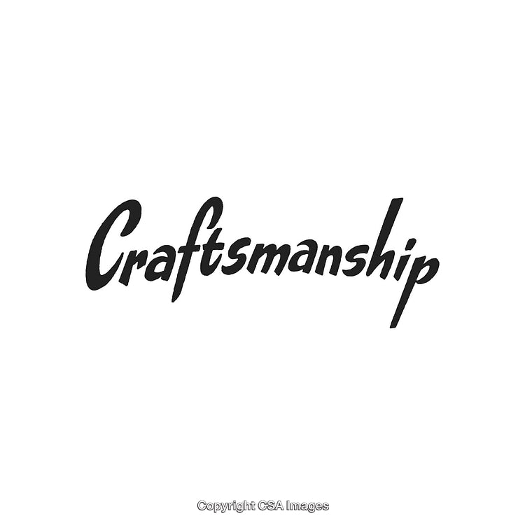 Elegant Typography Highlighting the Concept of Craftsmanship and Quality