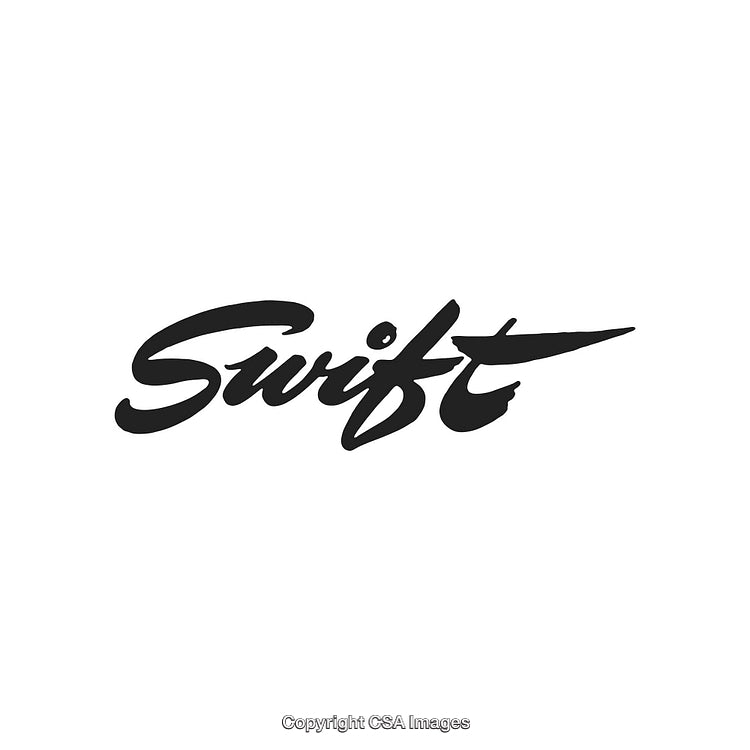 Swift Handwritten Logo Design Emphasizing Speed Creativity and Elegance