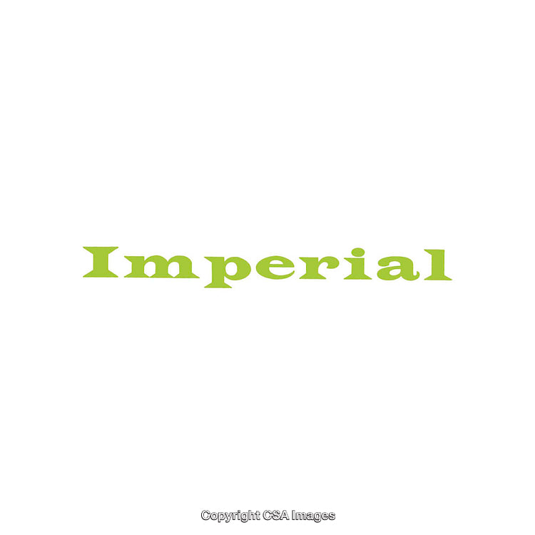 Green Imperial Text on a White Background Symbolizing Elegance and Simplicity