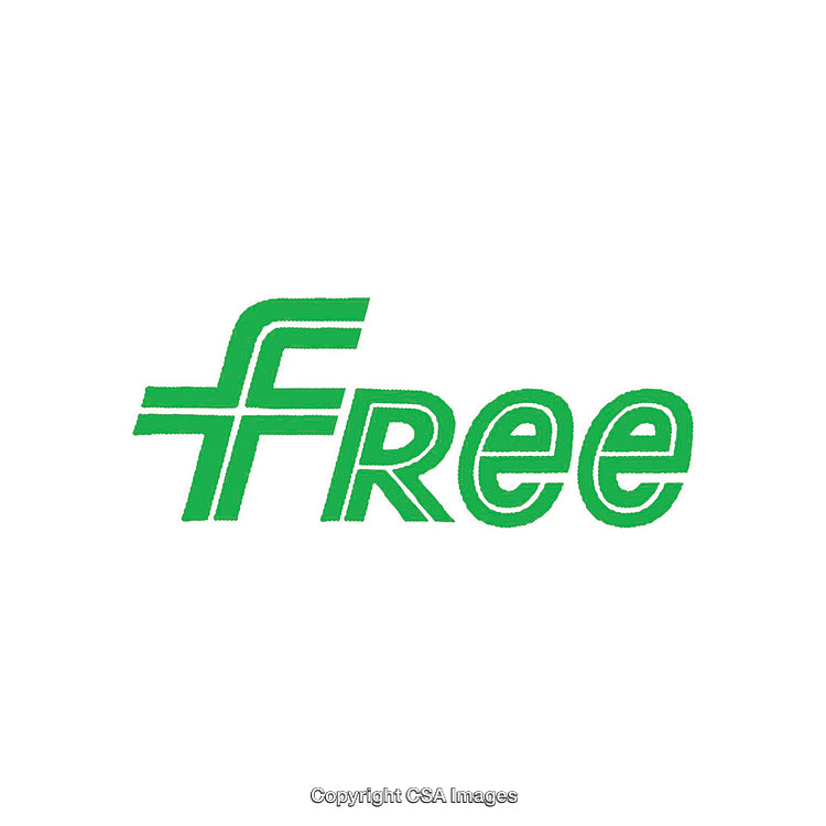 Green Stylized Free Logo on a White Background