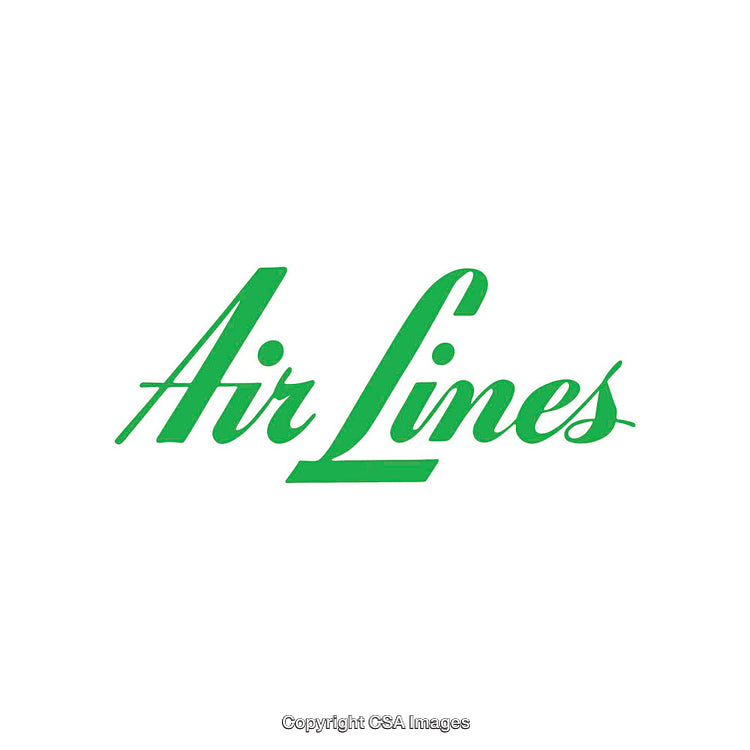 Green Stylized Airline Logo on a White Background