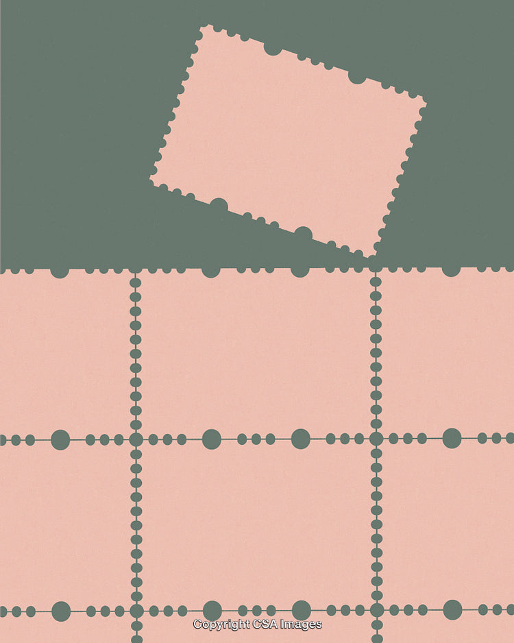 Abstract Minimalist Composition With Overlayed Soft Pink and Green Colors
