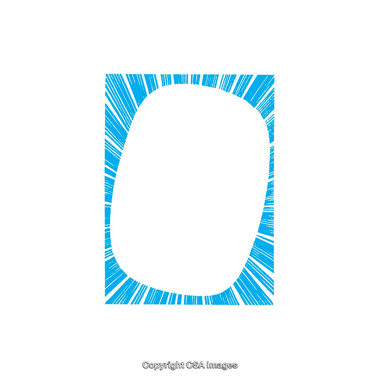 Abstract Blue and White Artistic Frame with Textured Border Design