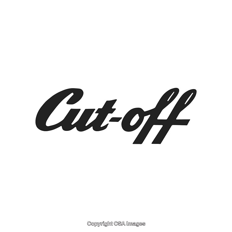 Black Handwritten Script Cut-off Text on White Background