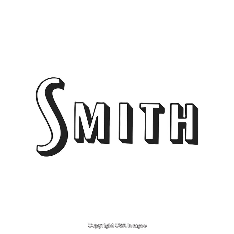 Stylish Typography Featuring the Word 'Smith' in Bold Artistic Font