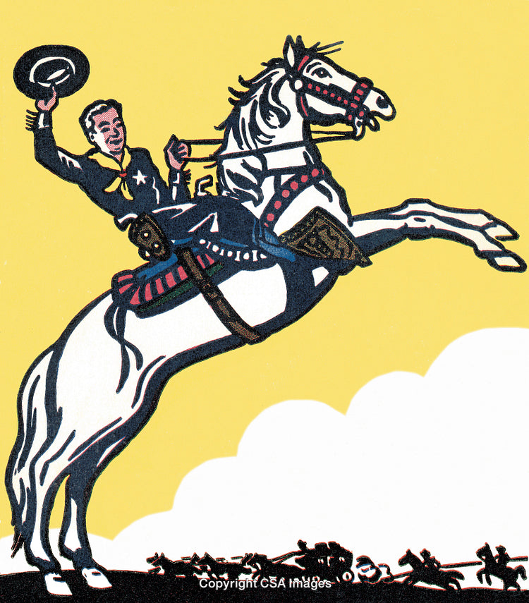 Cowboy Riding a Horse