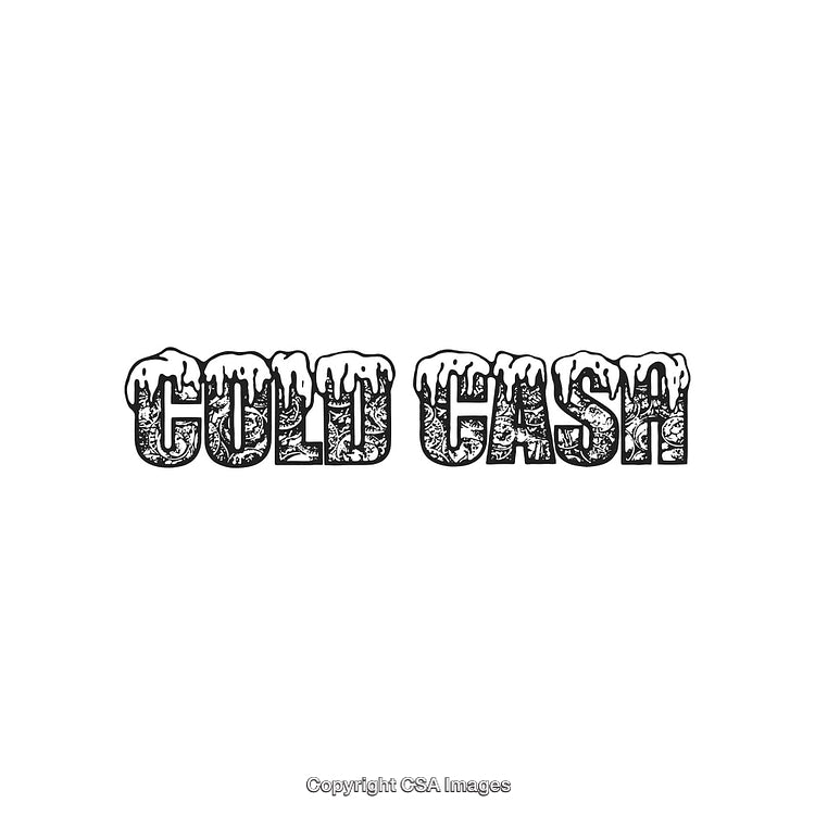 Cold Themed Typography Featuring Icy Text for a Winter Concept Design