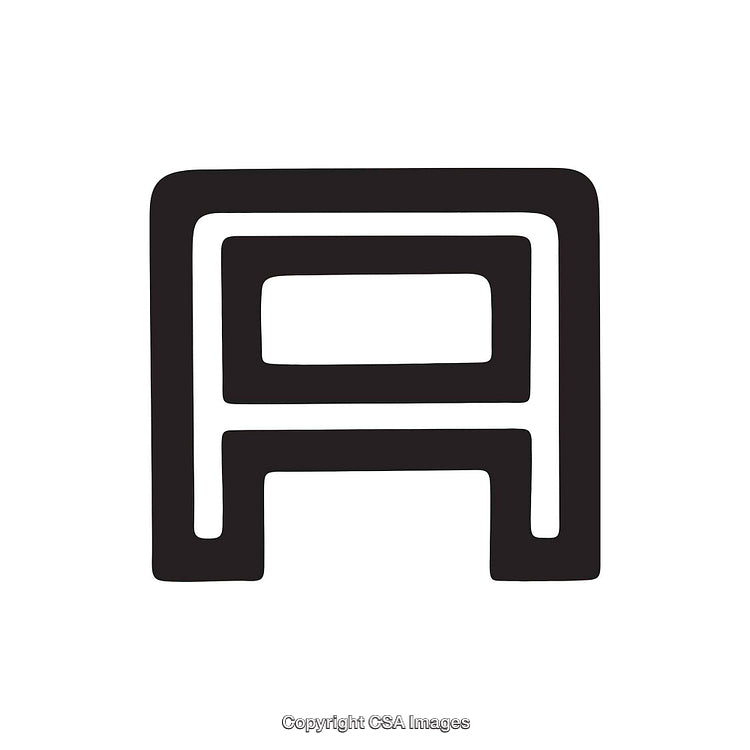 Stylized Representation of the Letter 'A' in Minimalist Design Style