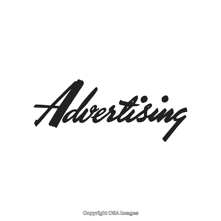 Hand-Drawn Black Advertising Font On a Clean White Background