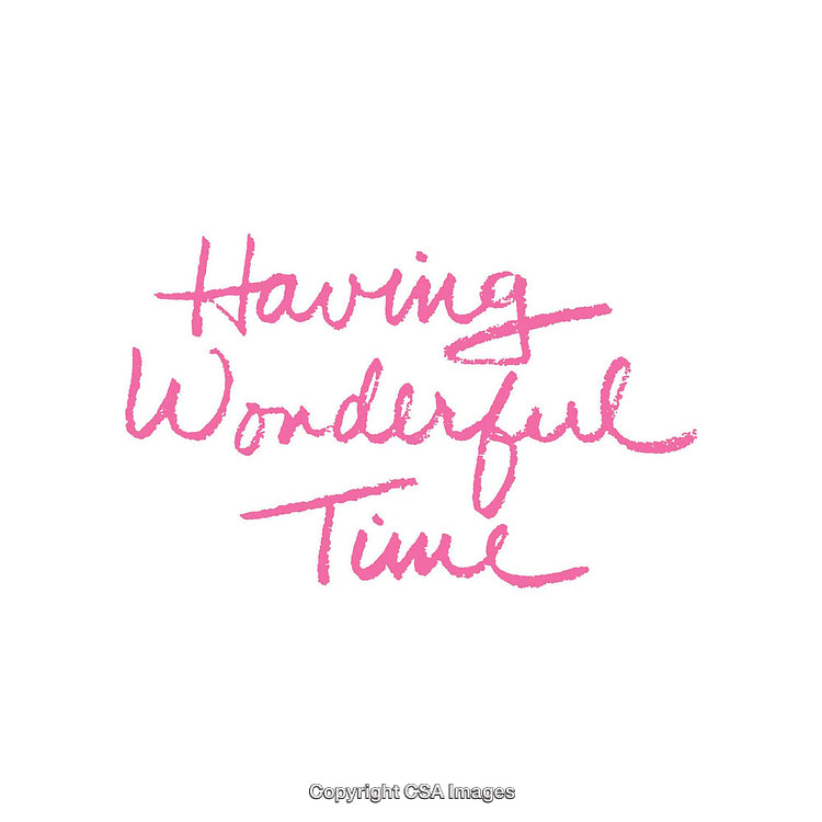 Pink Handwritten Text With Inspiring Message on White Background