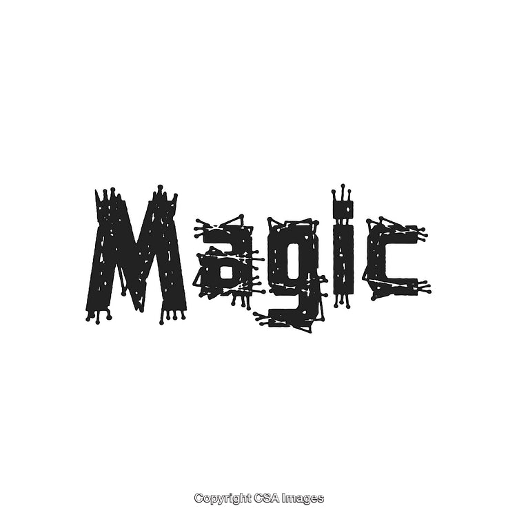 Artistic Typography of the Word Magic With Unique Letter Designs