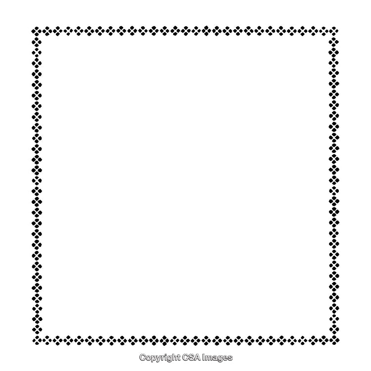 Black and White Geometric Border with Minimalist Design Elements