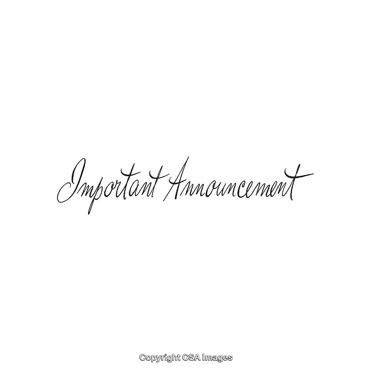Elegant Handwritten Text Communication for Important Announcements and Notices