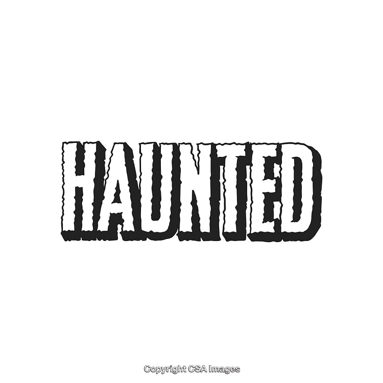 Halloween Haunted Text Design with Rustic and Spooky Font Style