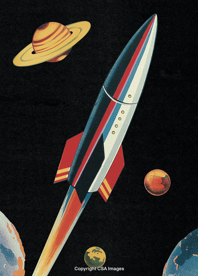 Rocketship in Outer Space