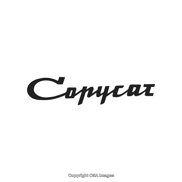 Stylized Typography Featuring the Word 'Copycat' in Elegant and Bold Text Design