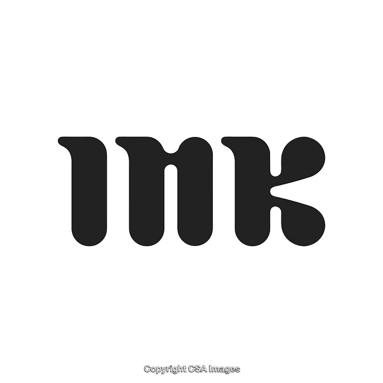 Unique Ink Typography Logo With Bold and Distinctive Lettering Design