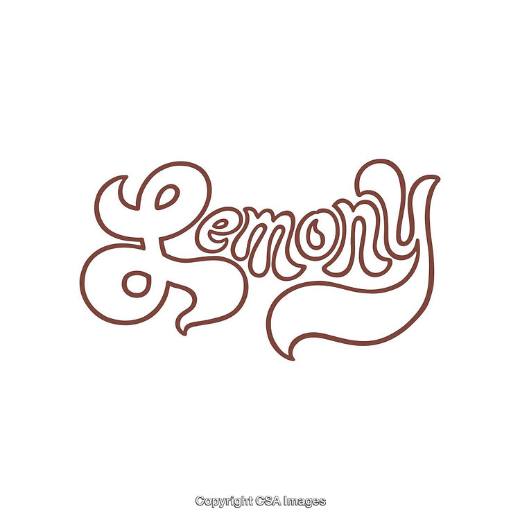 Retro Styled Typography Design With Decorative Swirls and Bold Letters