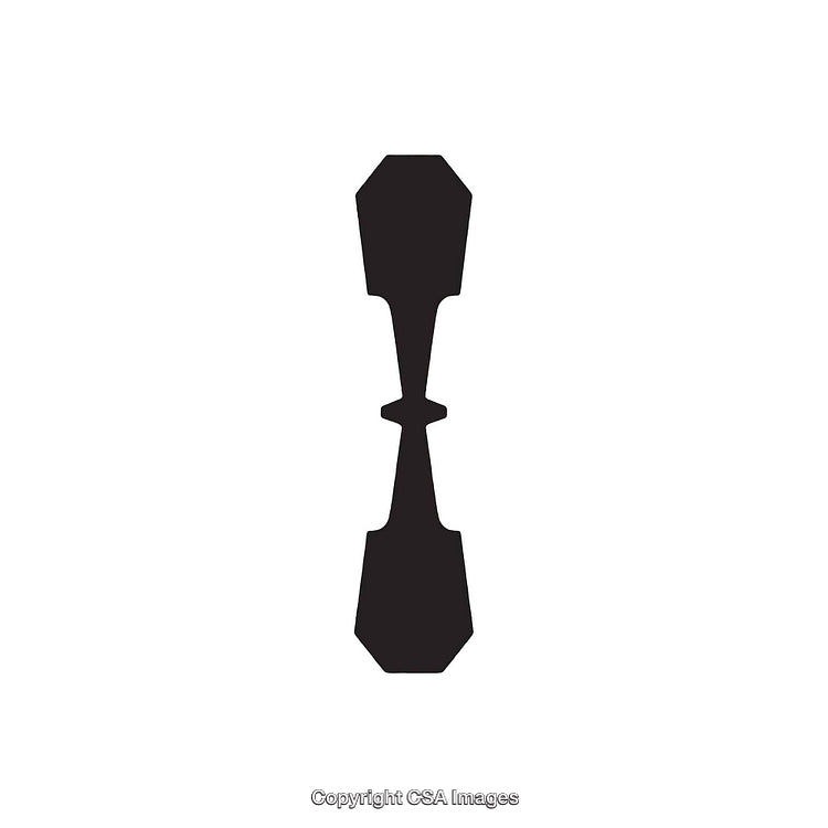 Minimalistic Black Letter I on White Background Graphic Design