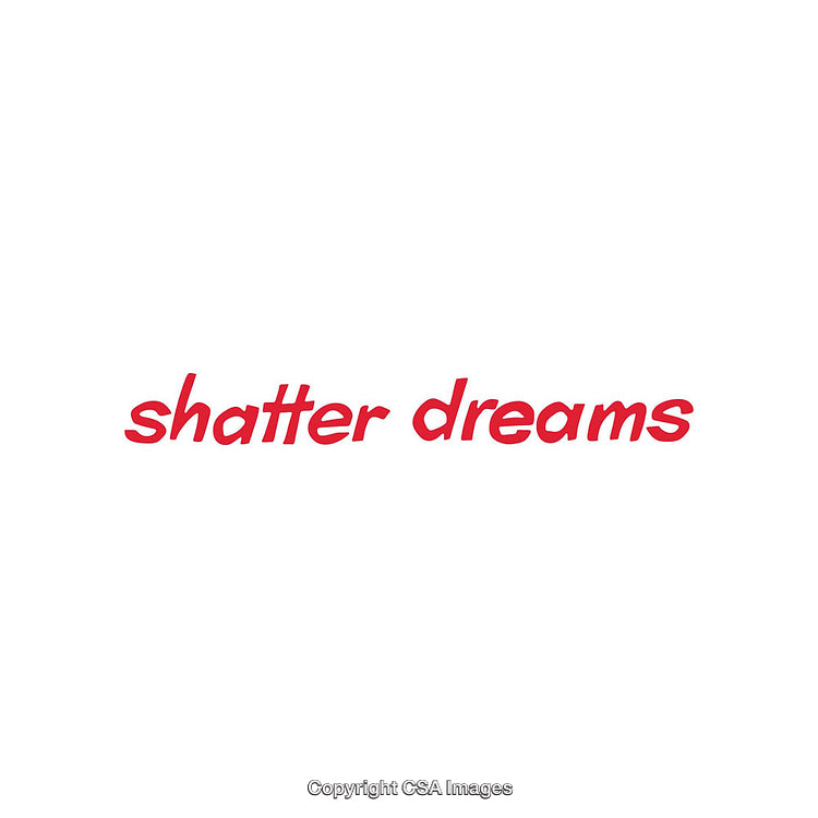 Minimalistic Typography Art with Motivational Phrase in Red Text on White Background
